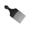oil head styling comb, plastic fist comb, black hair salon beauty comb, printed logo