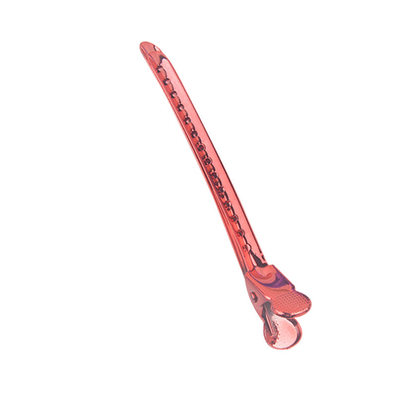 Manufacturer wholesale hairdressing clip long iron clip hairdressing clip crane beak clip hairdressing 105 color steel clip in stock