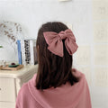 New arrival big bows hair clip spring clip pure color small fresh hair accessories clip hairpin headwear girl hair rope japanese style