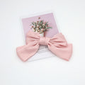 New arrival big bows hair clip spring clip pure color small fresh hair accessories clip hairpin headwear girl hair rope japanese style