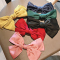 New arrival big bows hair clip spring clip pure color small fresh hair accessories clip hairpin headwear girl hair rope japanese style