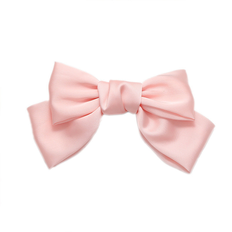 New arrival big bows hair clip spring clip pure color small fresh hair accessories clip hairpin headwear girl hair rope japanese style