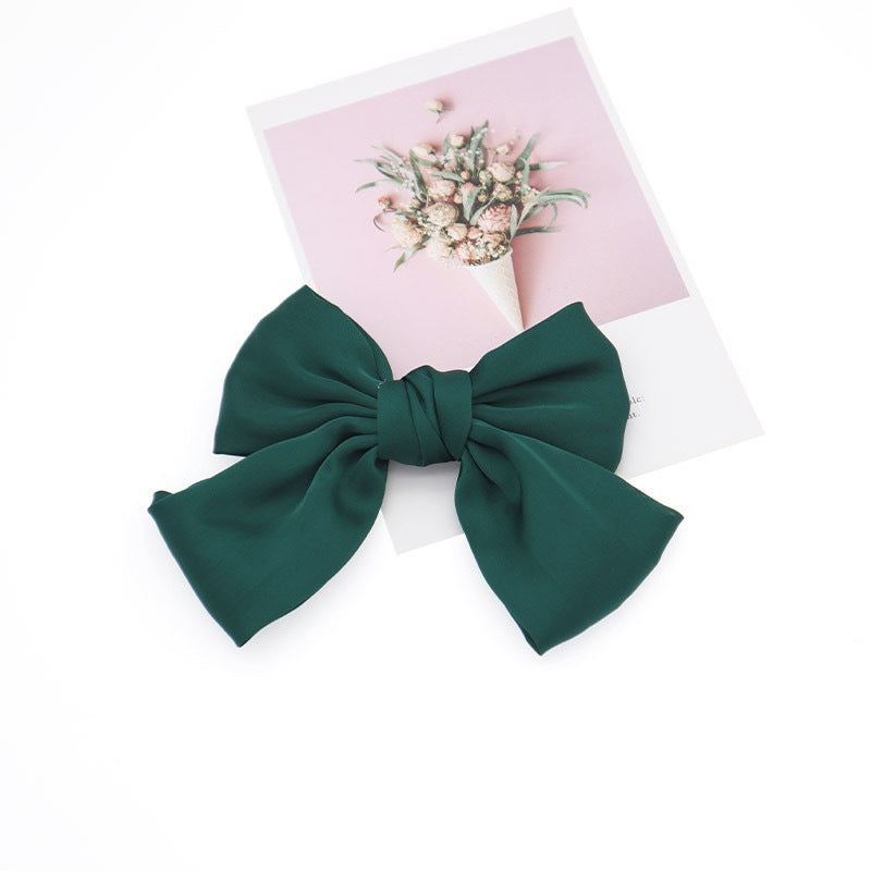 New arrival big bows hair clip spring clip pure color small fresh hair accessories clip hairpin headwear girl hair rope japanese style