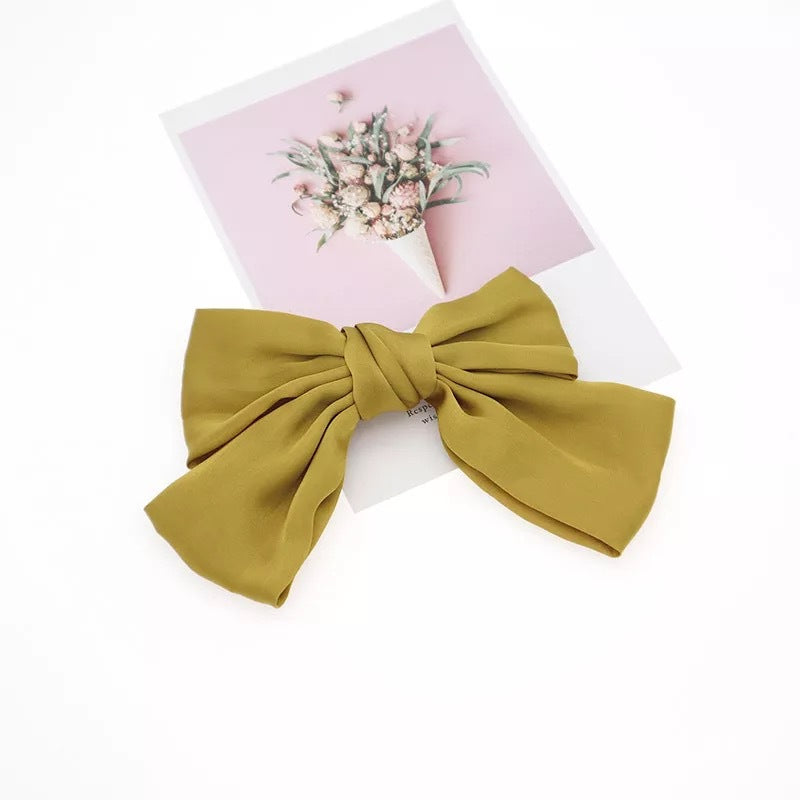 New arrival big bows hair clip spring clip pure color small fresh hair accessories clip hairpin headwear girl hair rope japanese style