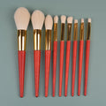 Beizi 9-piece makeup brush set - wooden handle makeup brushes with chinese style brush case