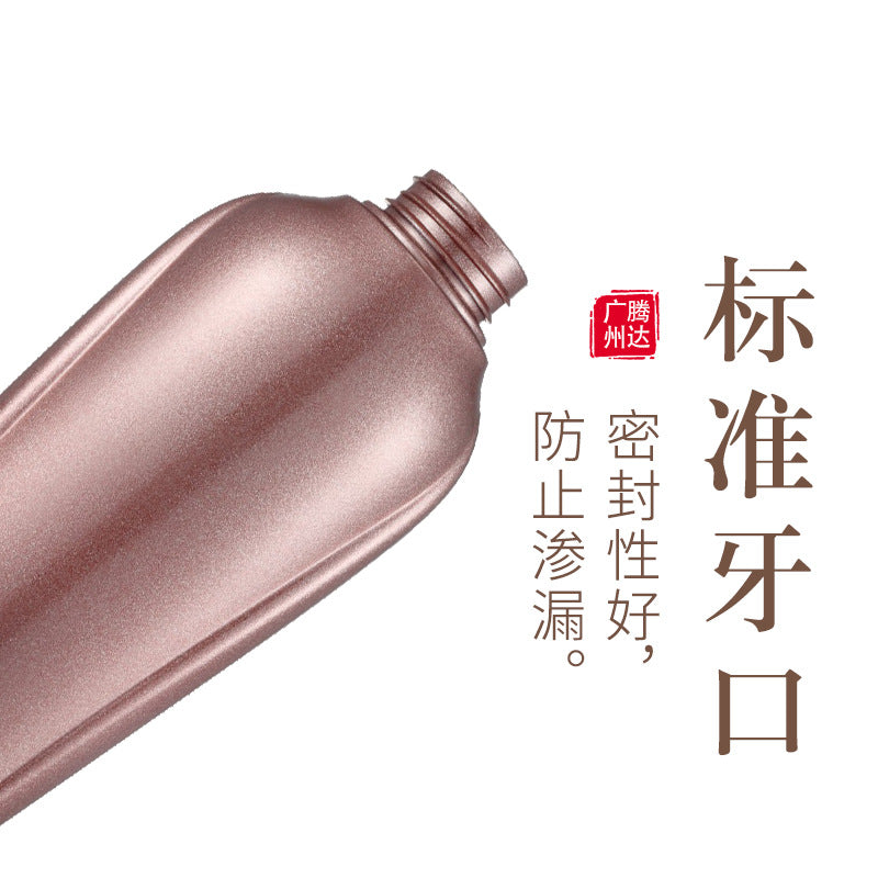 400ml plastic bottle for high-end liquid empty bottle in stock push-up shampoo and shower gel bottle