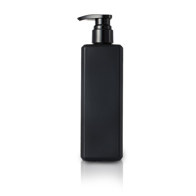 Square 500ml press-type shampoo & body wash bottle, pet plastic, for body lotion, conditioner, and lotion dispensing - empty bottle