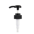 In-stock 32-tooth plastic black and white round-head pump, suitable for shampoo, lotion, shower gel, and body lotion. features a threaded pump head