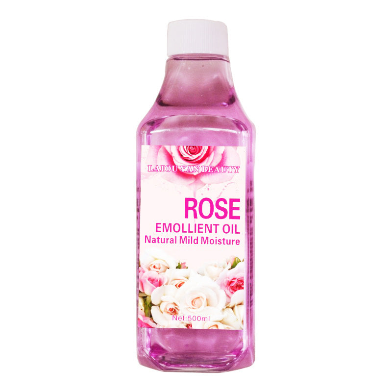 brightening & hydrating rosehip oil 500ml, aloe vera massage oil for hair, face & body, grape seed essential oil