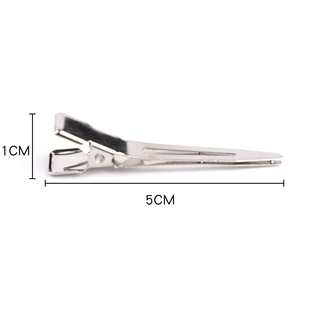Mini steel clip hairdressing tool hair clip partition hairdressing hair card bottom embryo handmade material side clip diy bottom clip