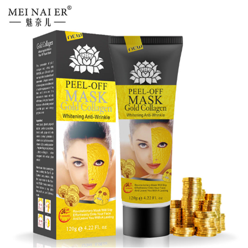 bestseller: gold peel-off mask - blackhead removal, oil control, deep cleansing, acne treatment, and skin firming