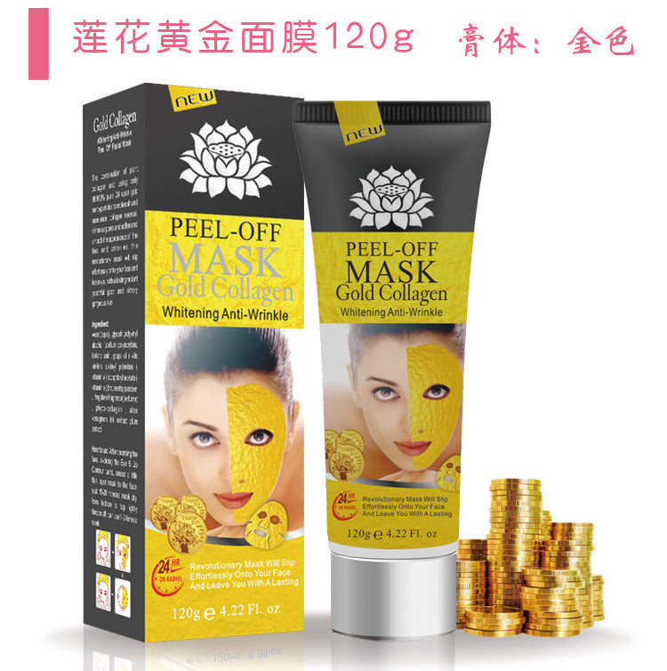 blackhead-absorbing nose mask, pore-cleansing, anti-wrinkle, oil-controlling activated carbon peel-off mask 120g factory direct sales