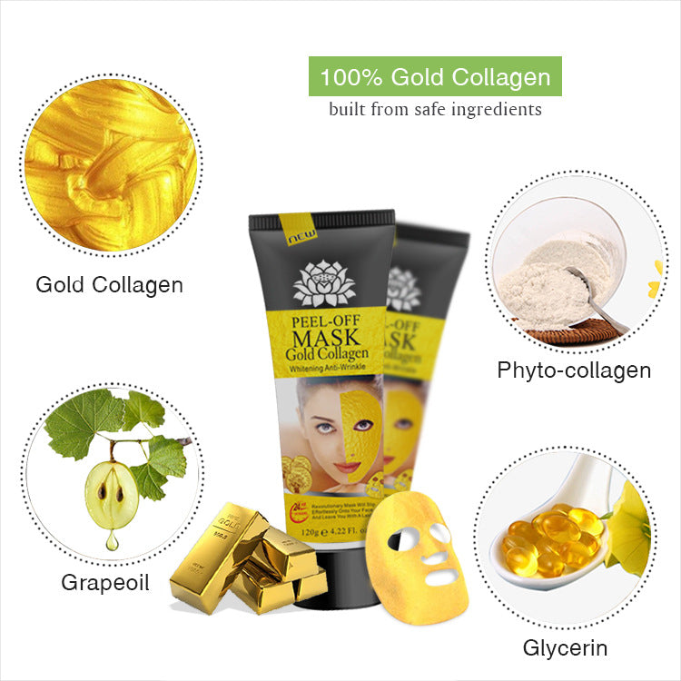 bestseller: gold peel-off mask - blackhead removal, oil control, deep cleansing, acne treatment, and skin firming