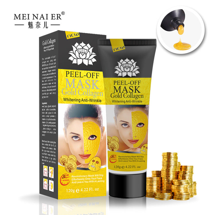 bestseller: gold peel-off mask - blackhead removal, oil control, deep cleansing, acne treatment, and skin firming