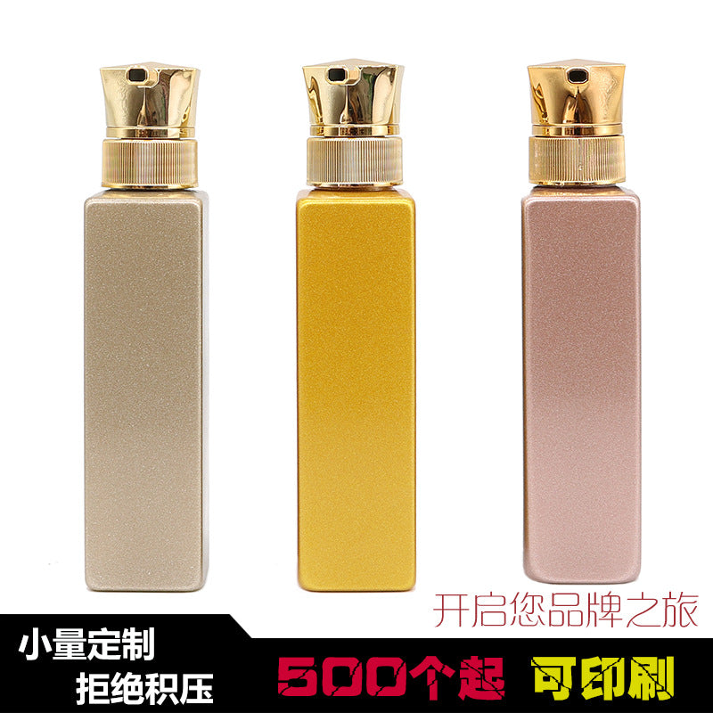 Press blow molding pet bottle square bottle 300ml refillable plastic empty bottle milk liquid shampoo bottle shampoo and conditioner