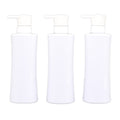 Pet bottle white 500ml decanting plastic empty bottle for liquids, conditioner, shampoo, body wash, and cosmetics