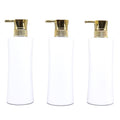 500ml ml plastic empty bottle white shampoo press shampoo and shower gel liquid bottle