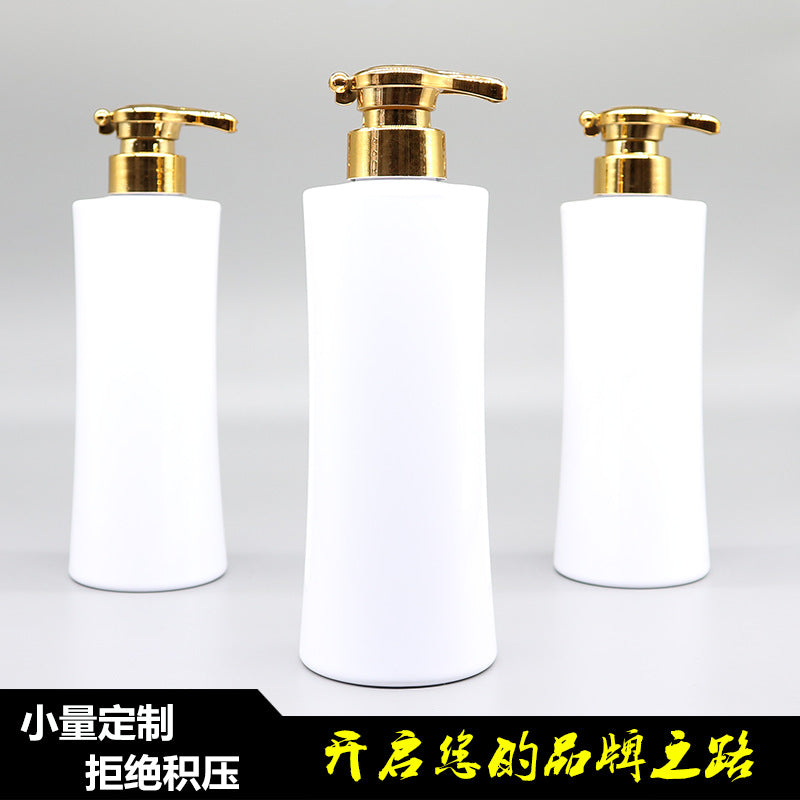 500ml ml plastic empty bottle white shampoo press shampoo and shower gel liquid bottle