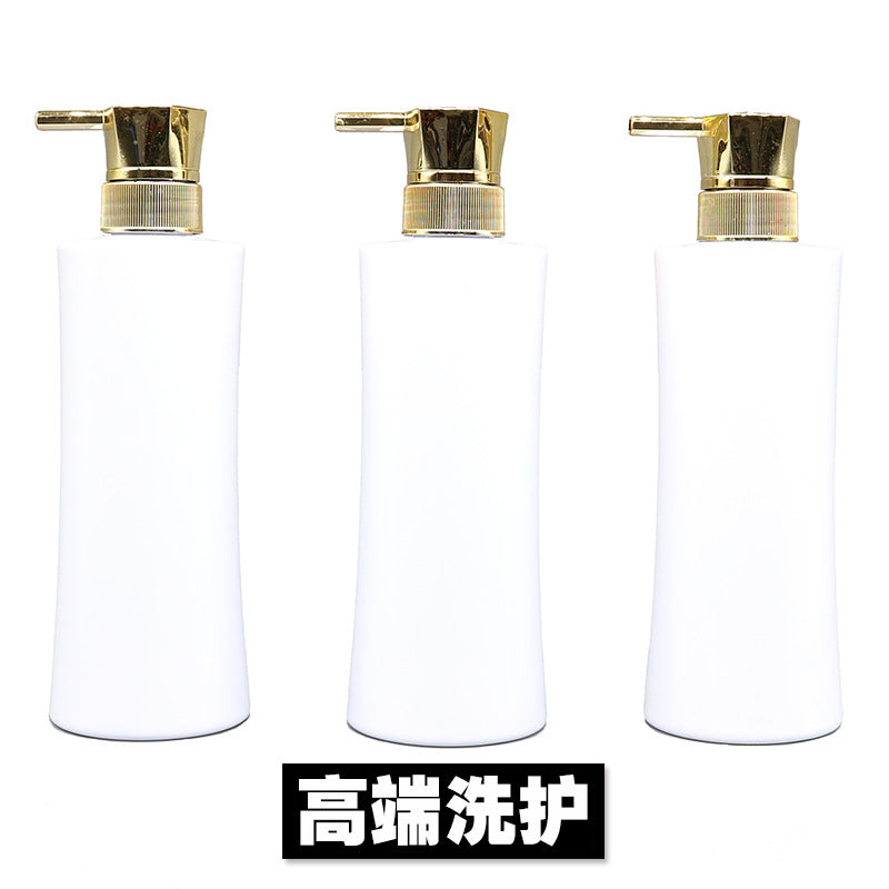 500ml ml plastic empty bottle white shampoo press shampoo and shower gel liquid bottle