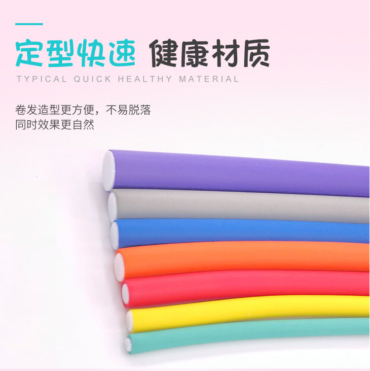 Amazon sponge curling iron rubber stick heatless lazy hair curling iron stick hair curler in bulk can be combined in sets