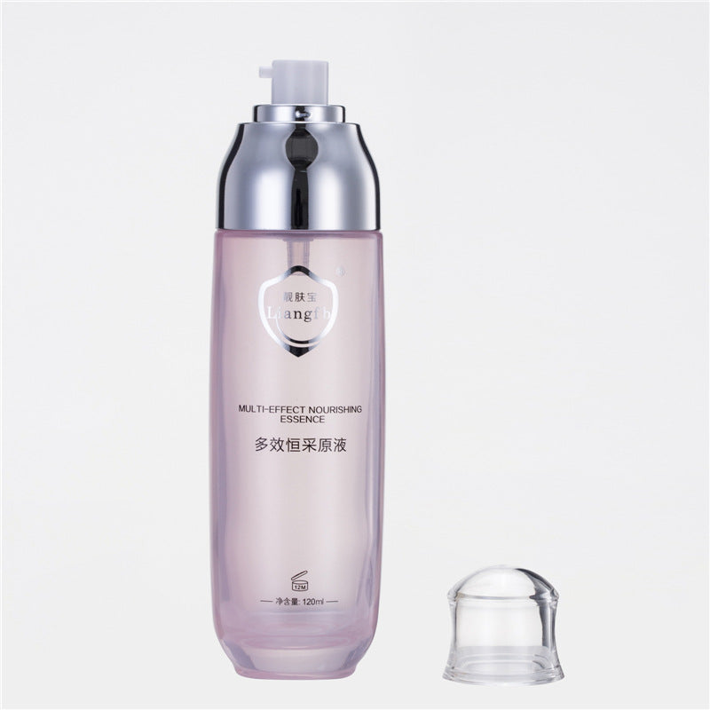 Cosmetic glass bottle set packaging 120ml lotion essential oil bottle skin care cream glass empty bottle manufacturer supply