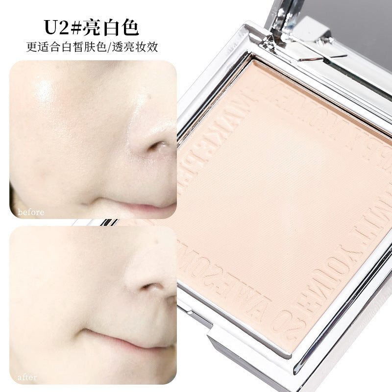 Xixi qingfu zhenliang soft focus powder concealer oil control makeup setting waterproof non-removing dry and wet dual-use honey powder