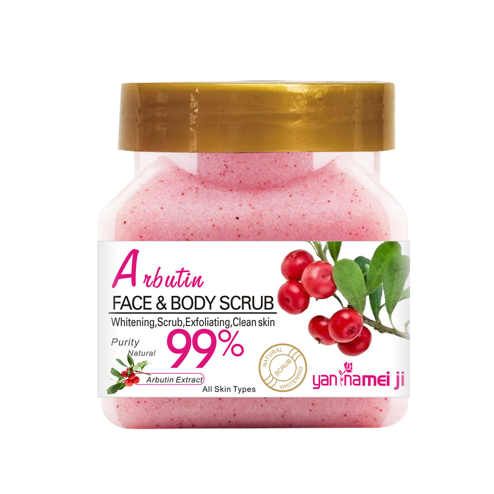 square bottle rice scrub to remove dead skin, clean fruit scrub to remove chicken skin, rose exfoliating cream 350g