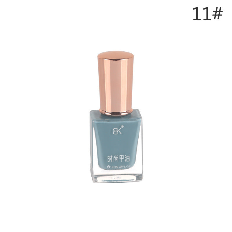 Bk summer new arrival: 36-color trendy oil-based nail polish - peel-off, no-bake, long-lasting, smudge-proof, brightening manicure