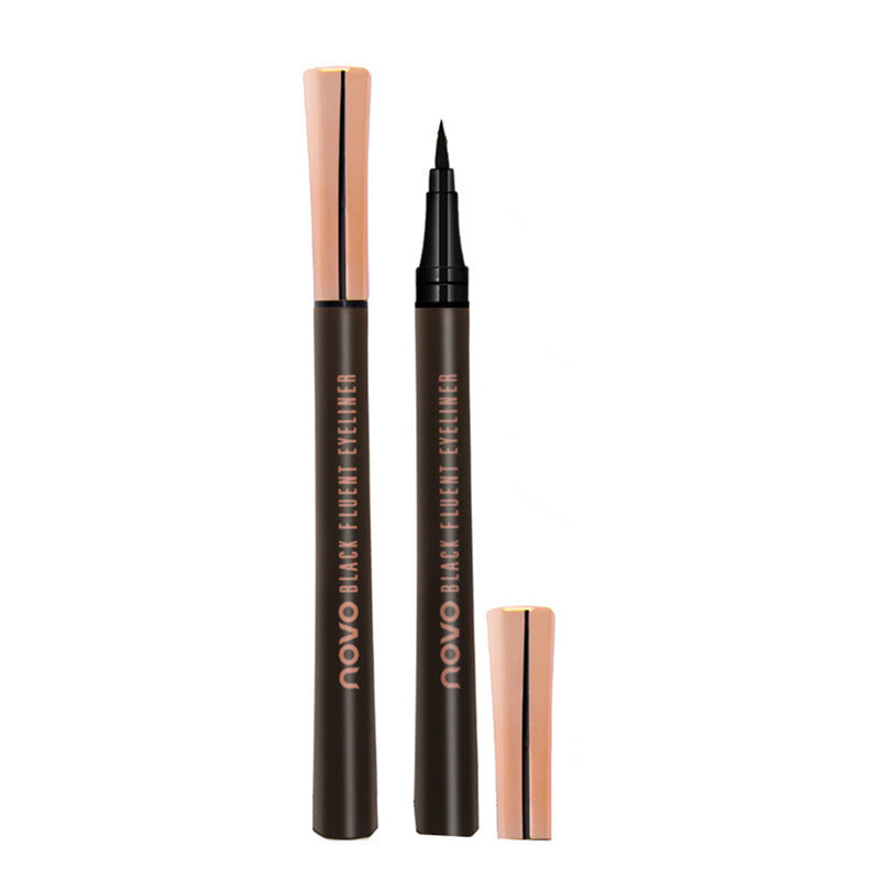 Novo deep eye waterproof eyeliner - beginner-friendly, long-lasting, sweat-proof, smudge-proof, hard tip liquid eyeliner pen
