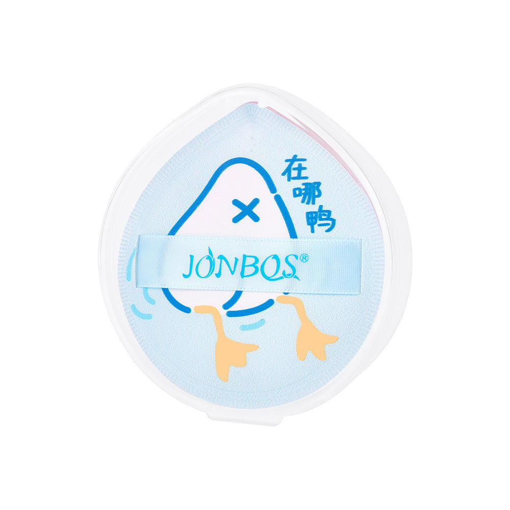 Jonbos marshmallow air cushion puff expands when exposed to water, can be used wet or dry, and does not eat powder makeup sponge