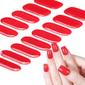 Zhengxiang cross-border fashion pure color gel manicure stickers waterproof flash uv light therapy semi-baked nail stickers full stickers personalized