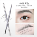 Xixi stereo outline mist eyebrow pencil extremely fine nature wild eyebrow roots clear waterproof non-smudge double-ended eyebrow pencil