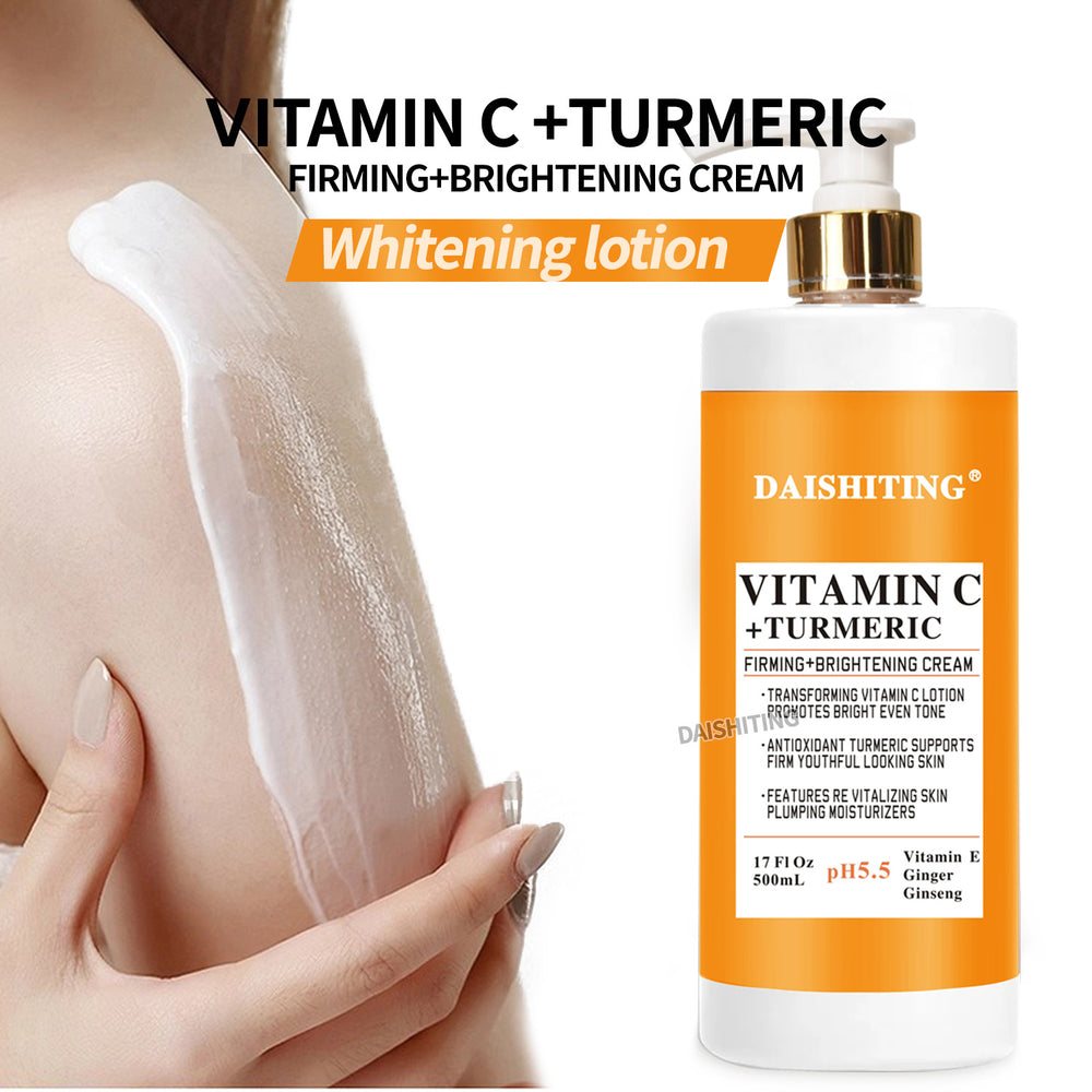 turmeric vc body lotion brightening moisturizing cream refreshing firming brightening hydrating vitamin c skin care