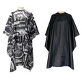 hot-selling large size 120*145 thickened hairdressing cloth hair cutting printing black hairdressing apron hair dyeing shawl