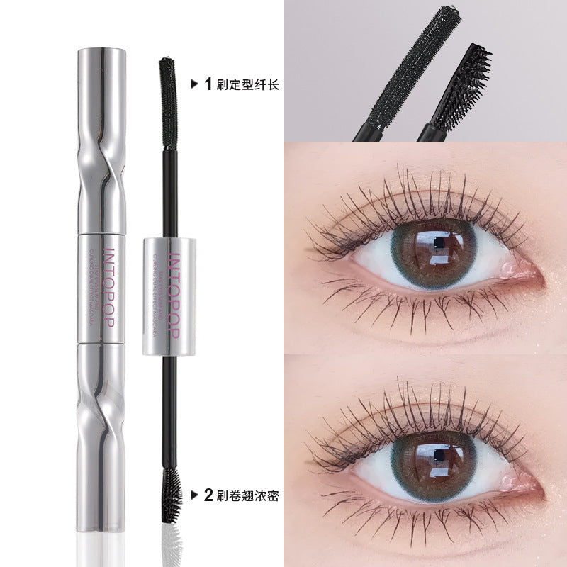 Intopop starry eyes double-ended mascara: lengthening, volumizing, curling, waterproof, smudge-proof, and long-lasting