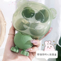 Jiaoposi bear storage box beauty egg liquid foundation special dry and wet use soft non-eating powder makeup powder puff