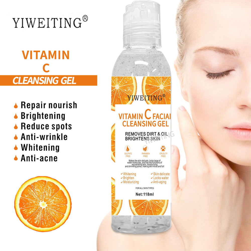 exfoliating gel vitamin c exfoliating gel facial body cleansing rejuvenating moisturizing fresh orange