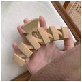 Frosted n-shaped clip khaki-11.5cm