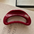 Classyretro red heart gripper medium hairpin frenchelegant gold label letter ponytail clip hairpin headwear