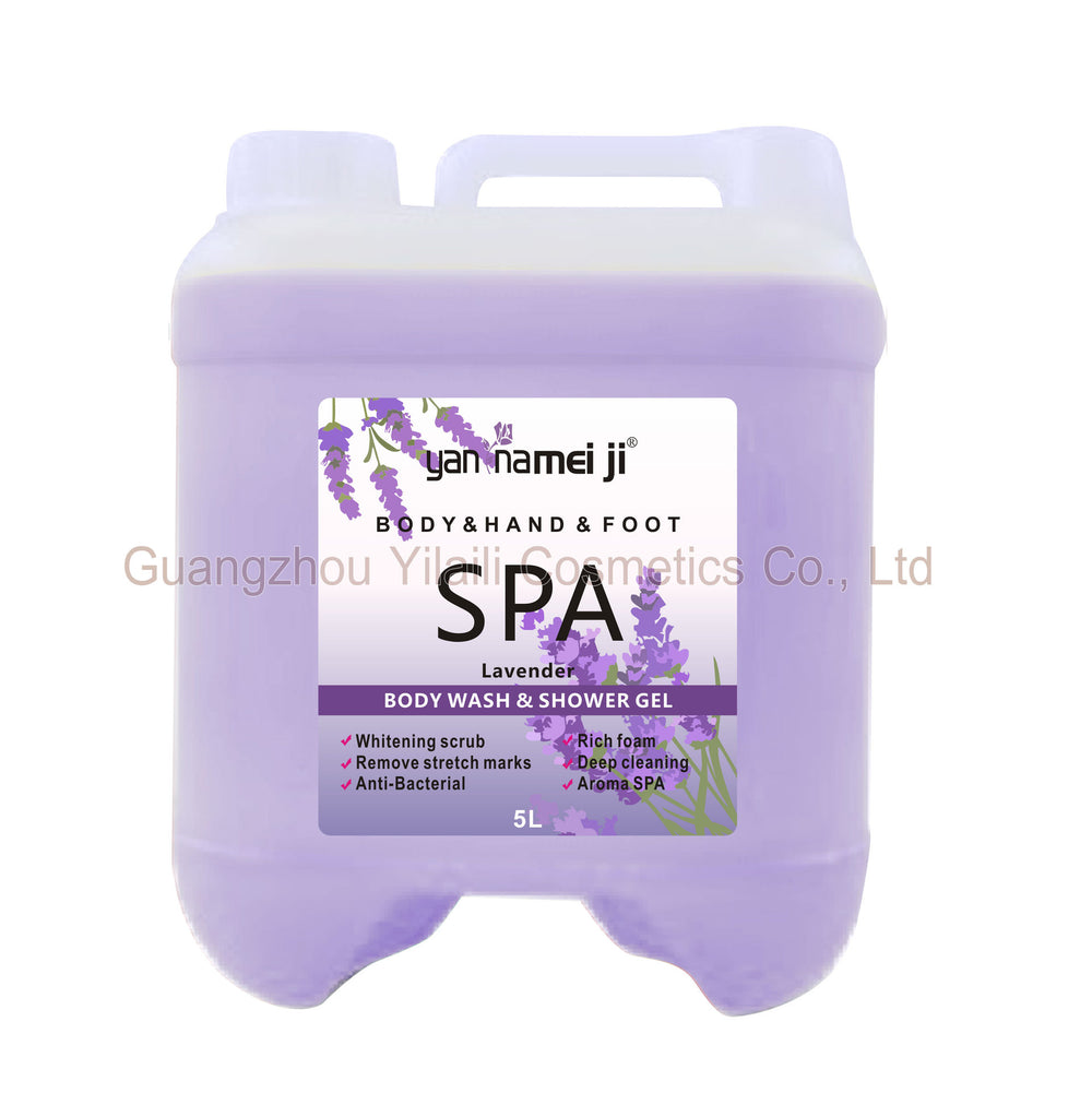 lavender concentrated shower gel silky skin plumping foam long-lasting fragrance all-over rose shower gel 5l