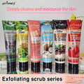 strawberry scrub deep cleansing exfoliating cleansing chicken skin bamboo charcoal facial body scrub bath salt