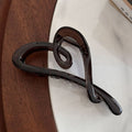 Large matte love gripper female elegant back of head hairpin high-end 2024new arrivalfashion shark clip headwear