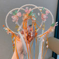 Hanfu headwear kids chinese ancient style elegant hairband girl elegant tassel ancient costume little girl short hair lazy hair accessories
