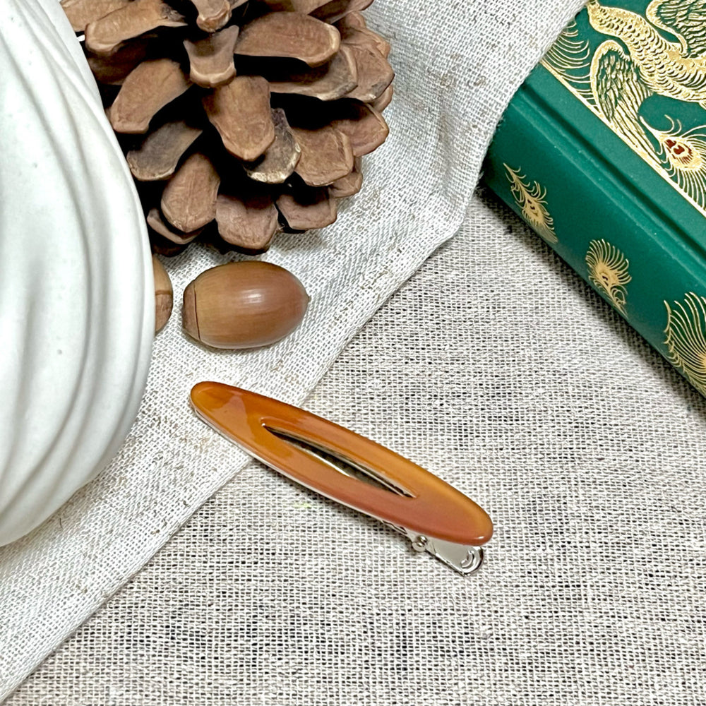 Acetate cut out hair clip long oval makeup clip casual side bangs clip duckbill clip hair accessories fashionnew arrival