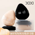 Xixi thumb flocked powder puff - loose powder puff, low dust, beginner-friendly, wet & dry dual-use makeup sponge, 2-pack