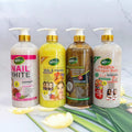 snail moisturizing scrub shower gel 1000ml milk carrot hydrating shower gel export wholesale