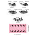 10 pairs natural half false lashes look cat eye lashes 3d