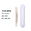 Pink 96 flat eyebrow clip + plastic box