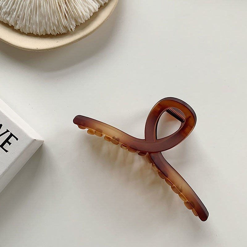Dopamine cross gripper for women classy exquisite hair gripper for the back of the head hair clip summer shark clip headwear