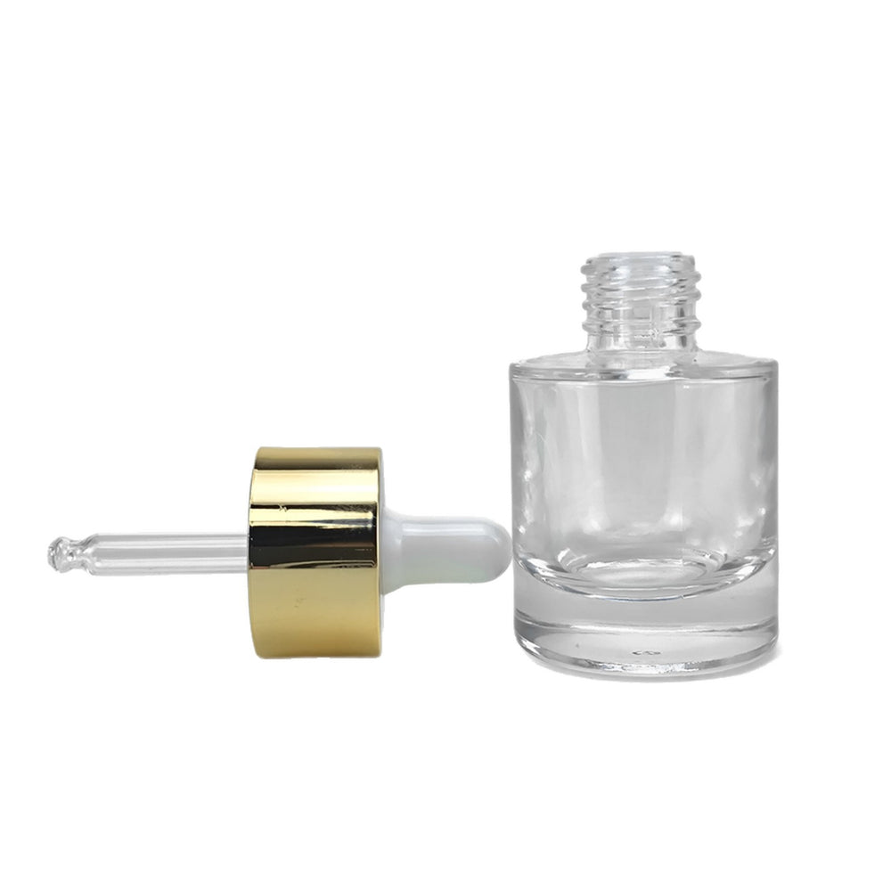 New cosmetic glass bottle packaging material 30ml essential oil original liquid bottle plastic tip dropper essence glass bottle factory direct sales